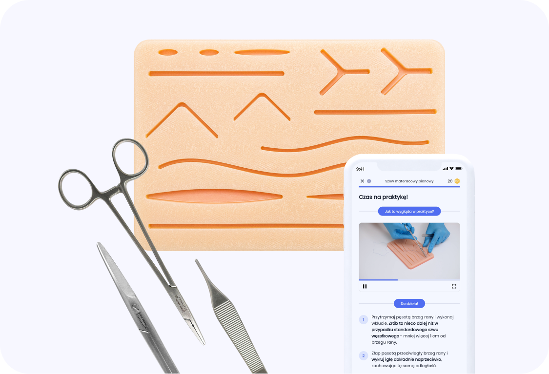 Suturing kit +  application for 6 months